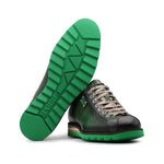 Harris Firenze 1913 Hand Shaded Leather Sneakers Green