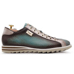 Harris Firenze 1913 Hand Shaded Leather Sneakers Green