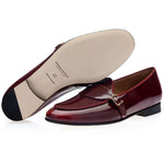Superglamourous Tangerine 15.1 Belgian Brushed Loafers Burgundy