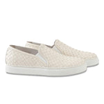 Calzoleria Toscana Kent Woven Slip-On Sneaker Off-White