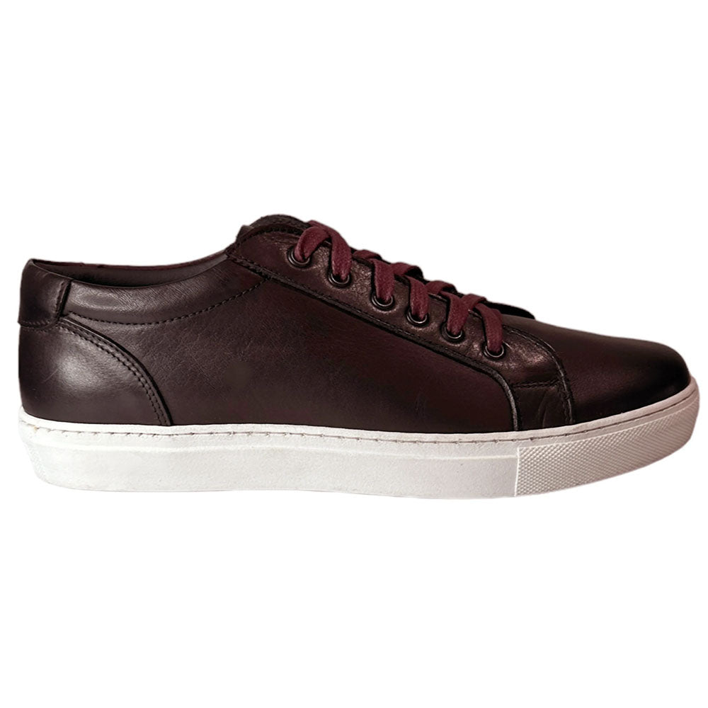 Paolo Shoes Alex Leather Sneaker Burgundy