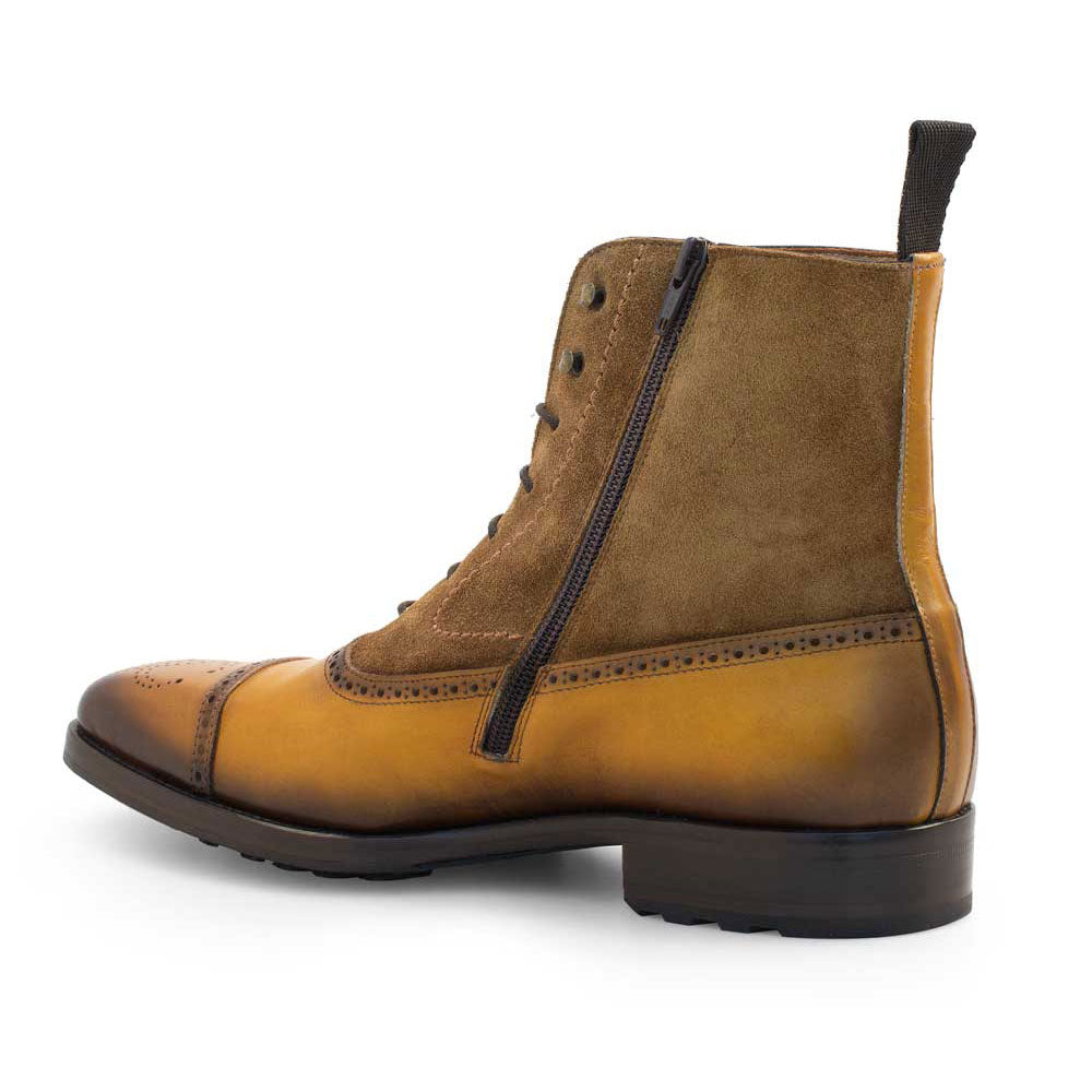 Mezlan Kyoto Lace Up Boots Honey (20518)