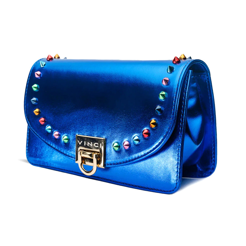Vinci Leather The Caris Women's Leather Handbag Sax Blue