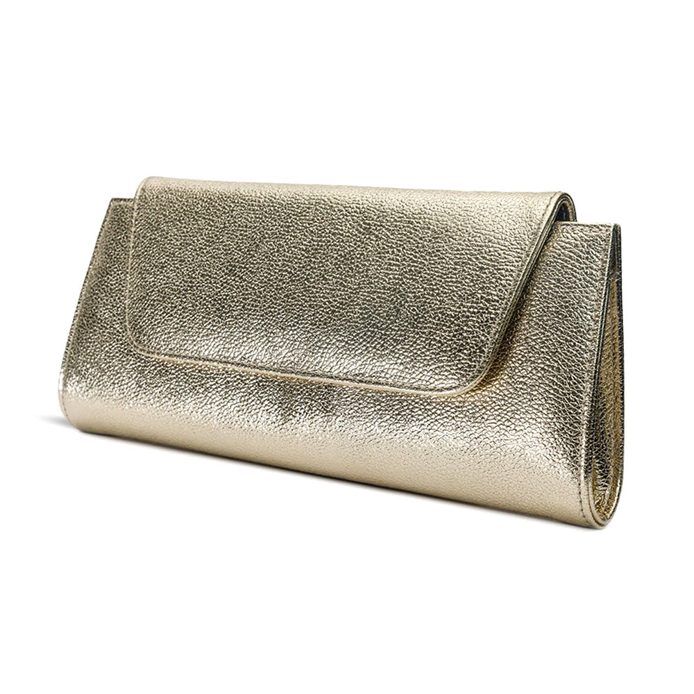 Vinci Leather The Ege Women's Leather Clutch Gold