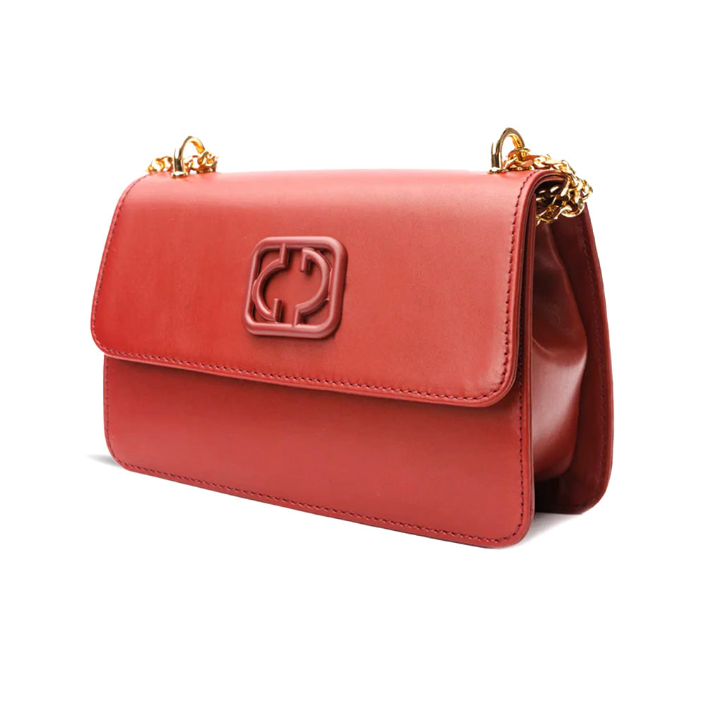 Vinci Leather The Maneadero Women's Leather Handbag Dark Red
