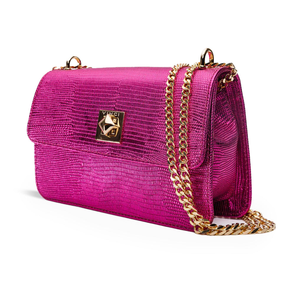 Vinci Leather The Maple Women's Leather Handbag Fuchsia