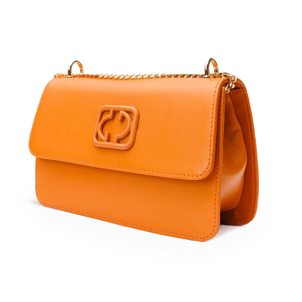 Vinci Leather The Maneadero Women's Leather Handbag Orange