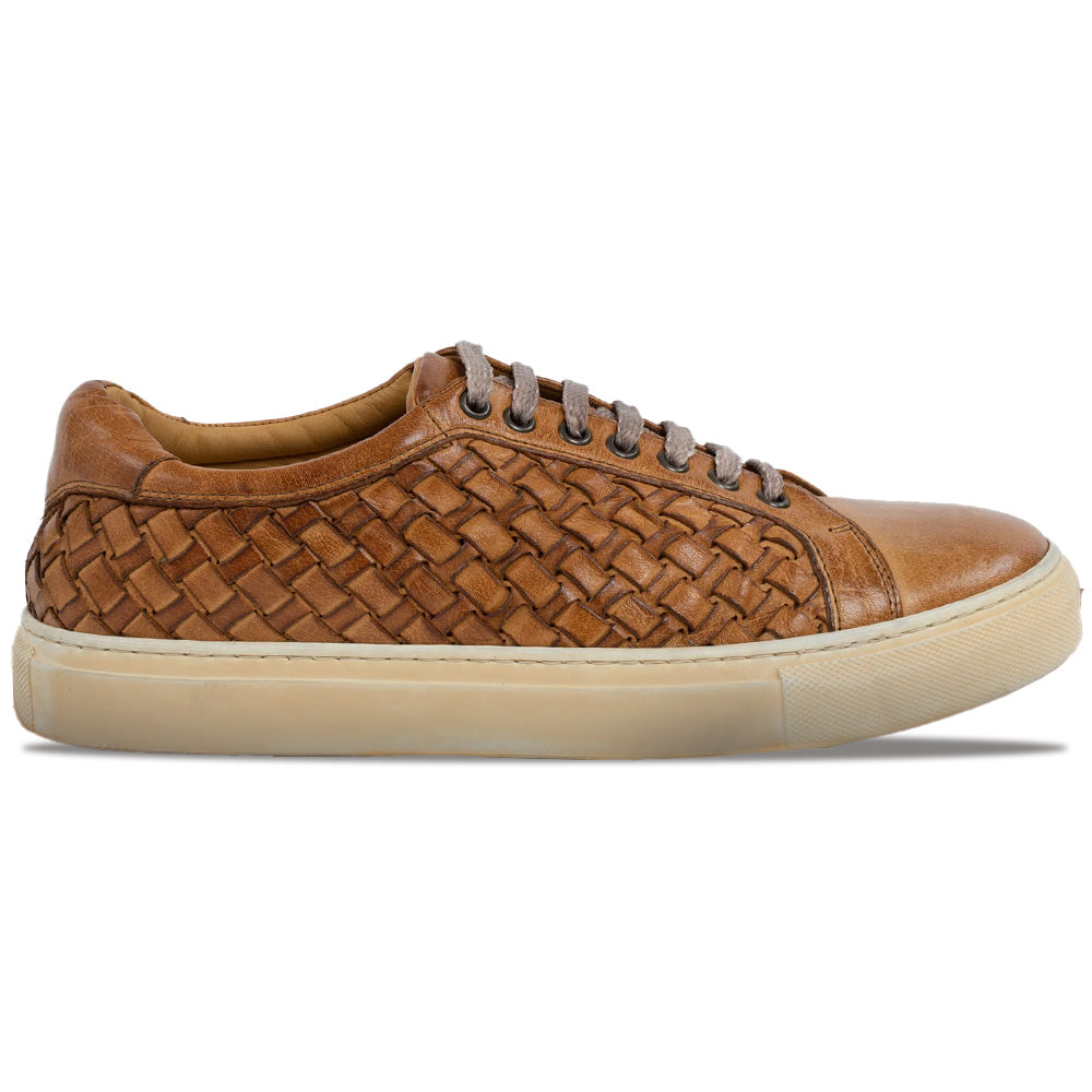 Calzoleria Toscana 6201 Dip-Dyed Woven Low Top Sneaker Brick