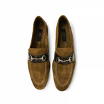 Zelli Mercedes Suede & Crocodile Loafers Brown