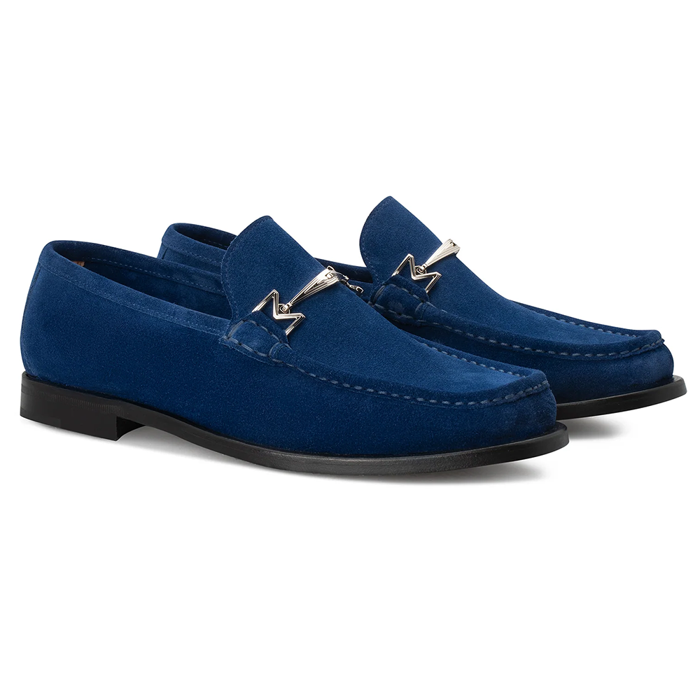 Moreschi Blue Suede Loafer (144541C)
