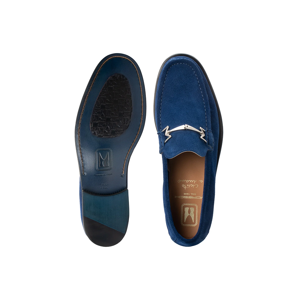 Moreschi Blue Suede Loafer (144541C)