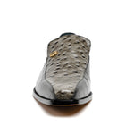 Maseratti Moda 3008 Embossed Crocodile & Ostrich Loafers Gray