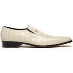 Maseratti Moda II 3008 Embossed Crocodile & Caiman Loafers Oryx