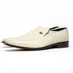 Maseratti Moda II 3008 Embossed Crocodile & Caiman Loafers Oryx