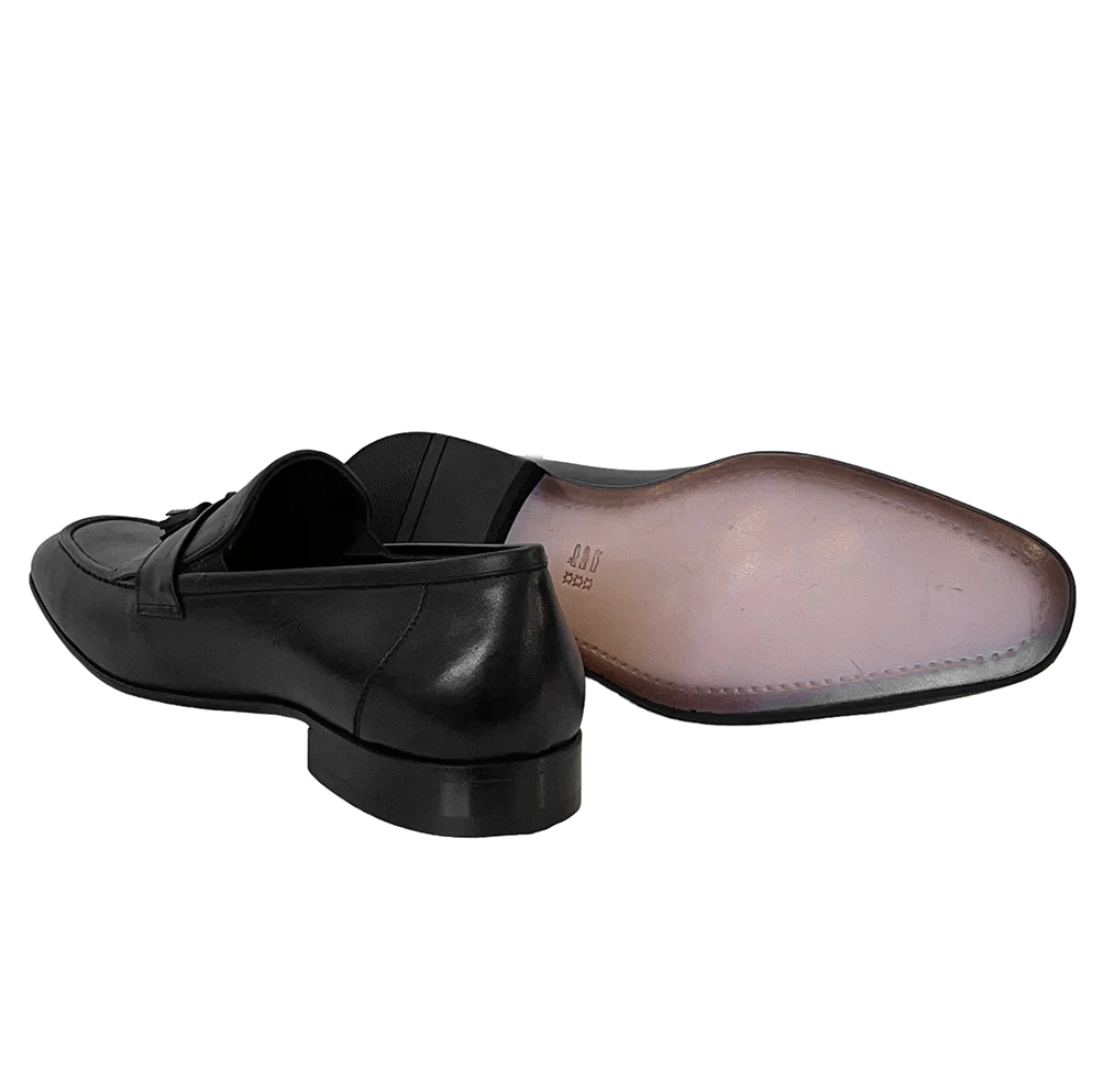 Corrente 3010 Kiltie Tassel Loafer Black