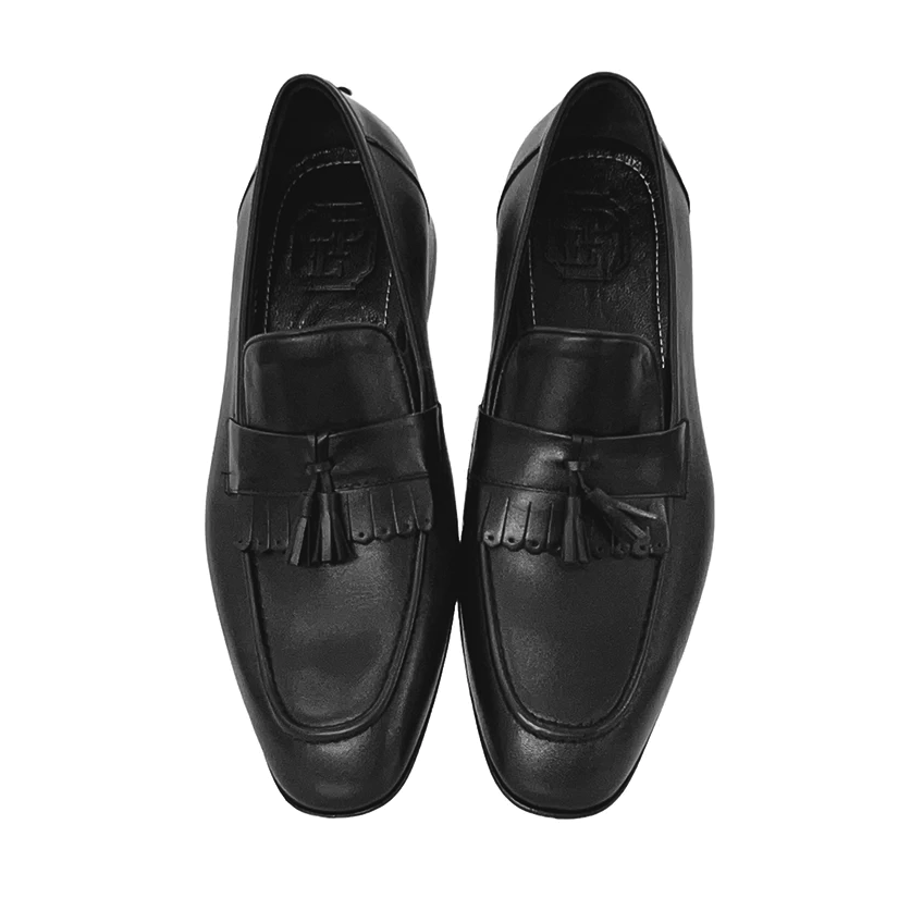 Corrente 3010 Kiltie Tassel Loafer Black