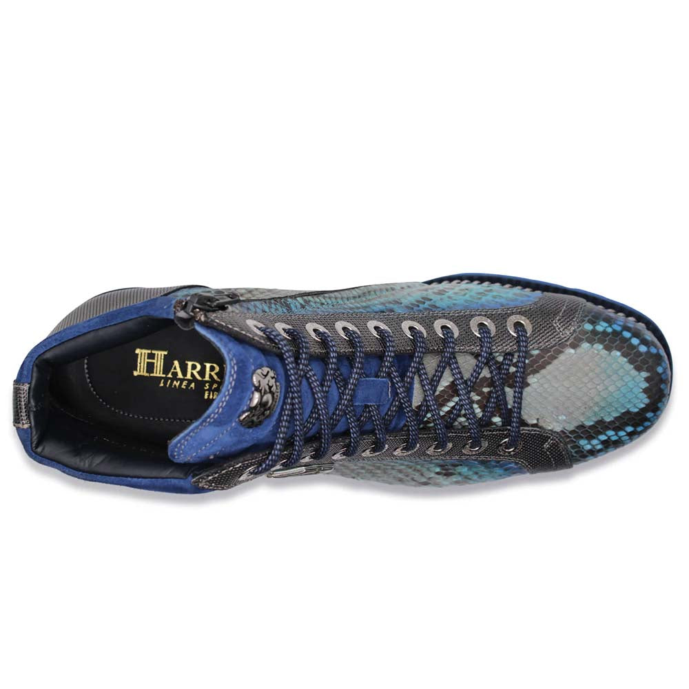 Harris Firenze 1913 Polacchino Python Boot Blue