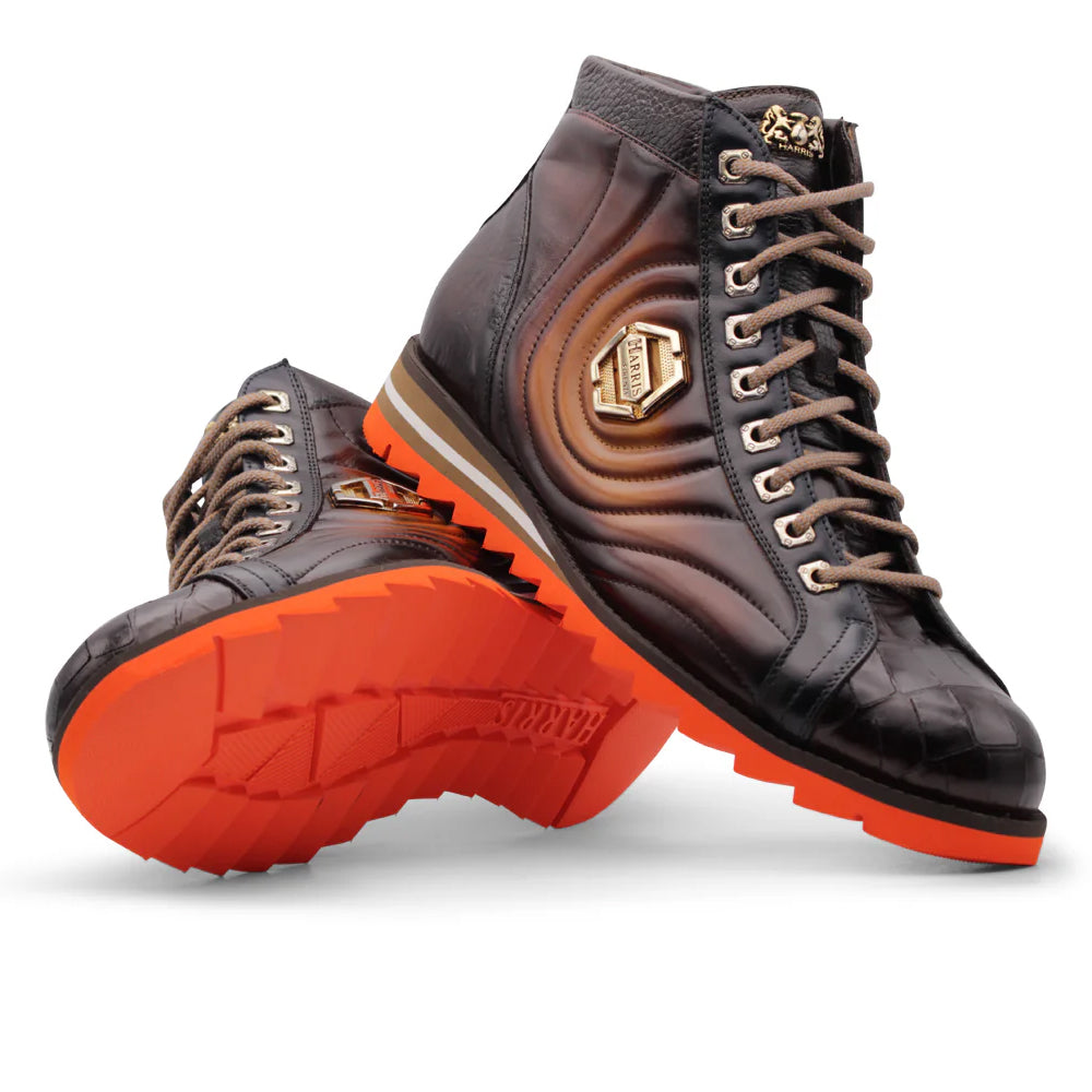 Harris Firenze 1913 Leather Ankle Boots Brown