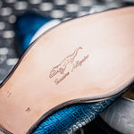Mauri 3064 Swag Alligator / Ostrich Leg Shoes Caribbean Blue / White / Azure