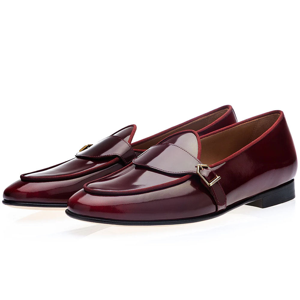 Superglamourous Tangerine 15.1 Belgian Brushed Loafers Burgundy