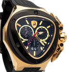 Tonino Lamborghini Spyder 3111SP Stainless Steel Chronographic Sport Watch Black/Gold (Limited Edition)