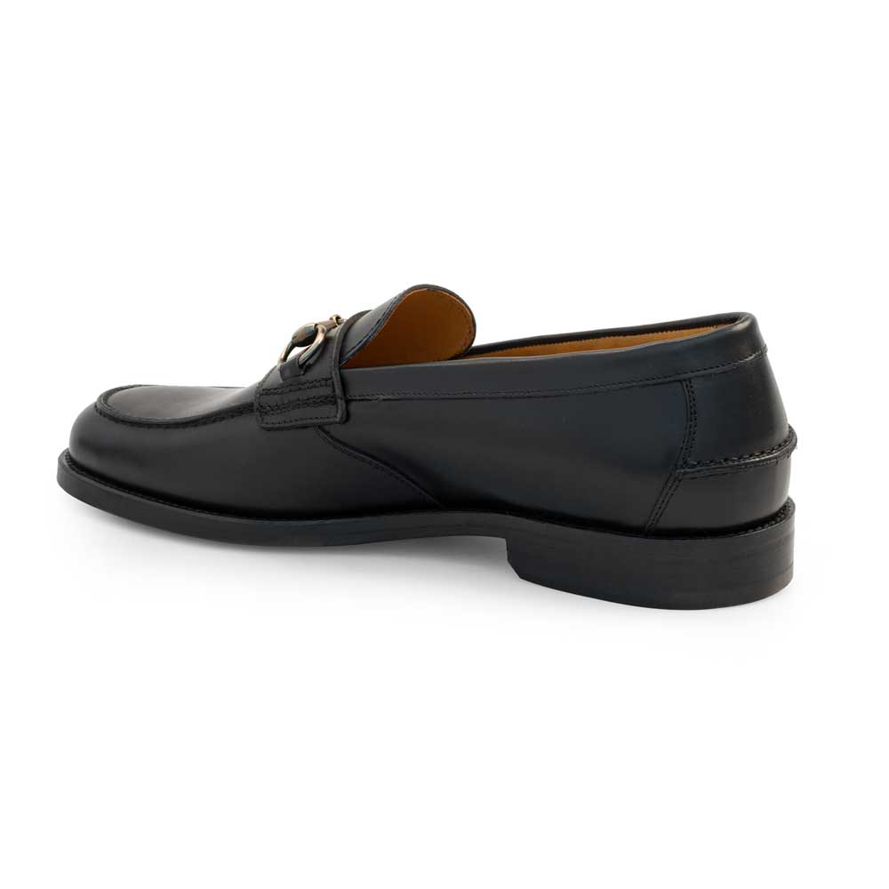 Mezlan E410 Leather Horsebit Loafer Black (3151)