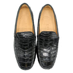 Zelli Monza Nile Crocodile Driving Loafers Black (32-102-BLK)