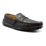 Zelli Monza Nile Crocodile Driving Loafers Nicotine