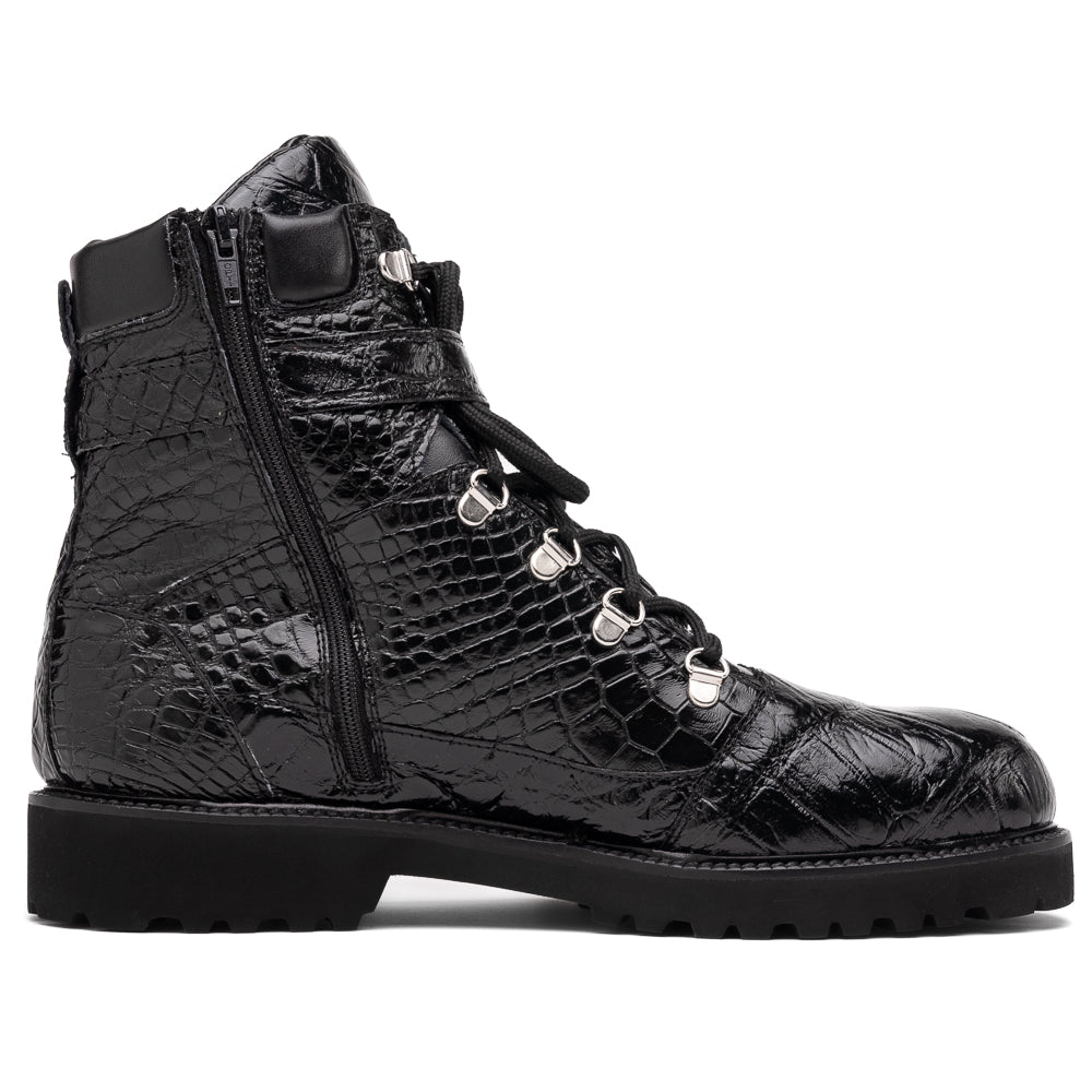 Mauri 3200 Crocodile Boots Black (Special Order)
