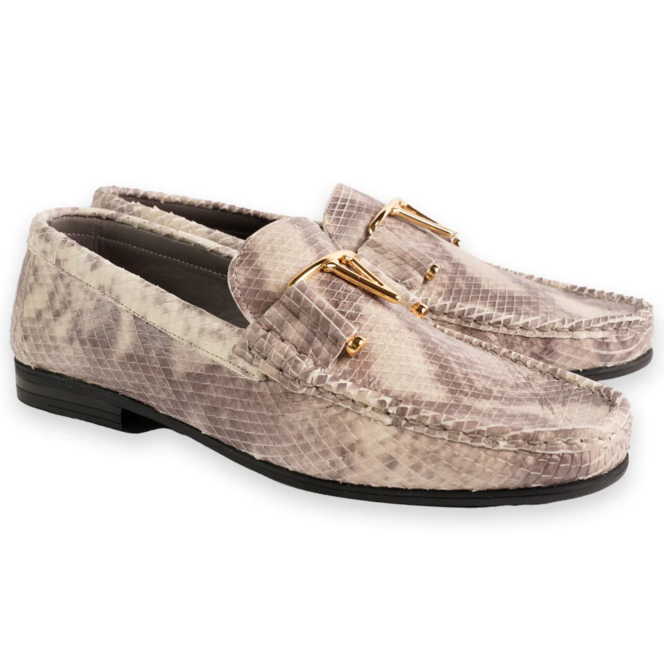 Corrente 3218 Python Buckle Loafer Multi Beige