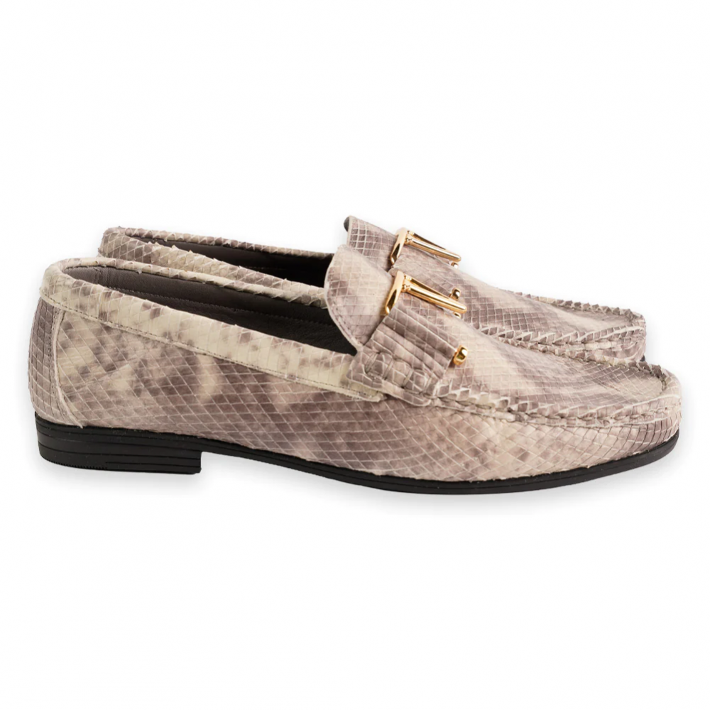 Corrente 3218 Python Buckle Loafer Multi Beige
