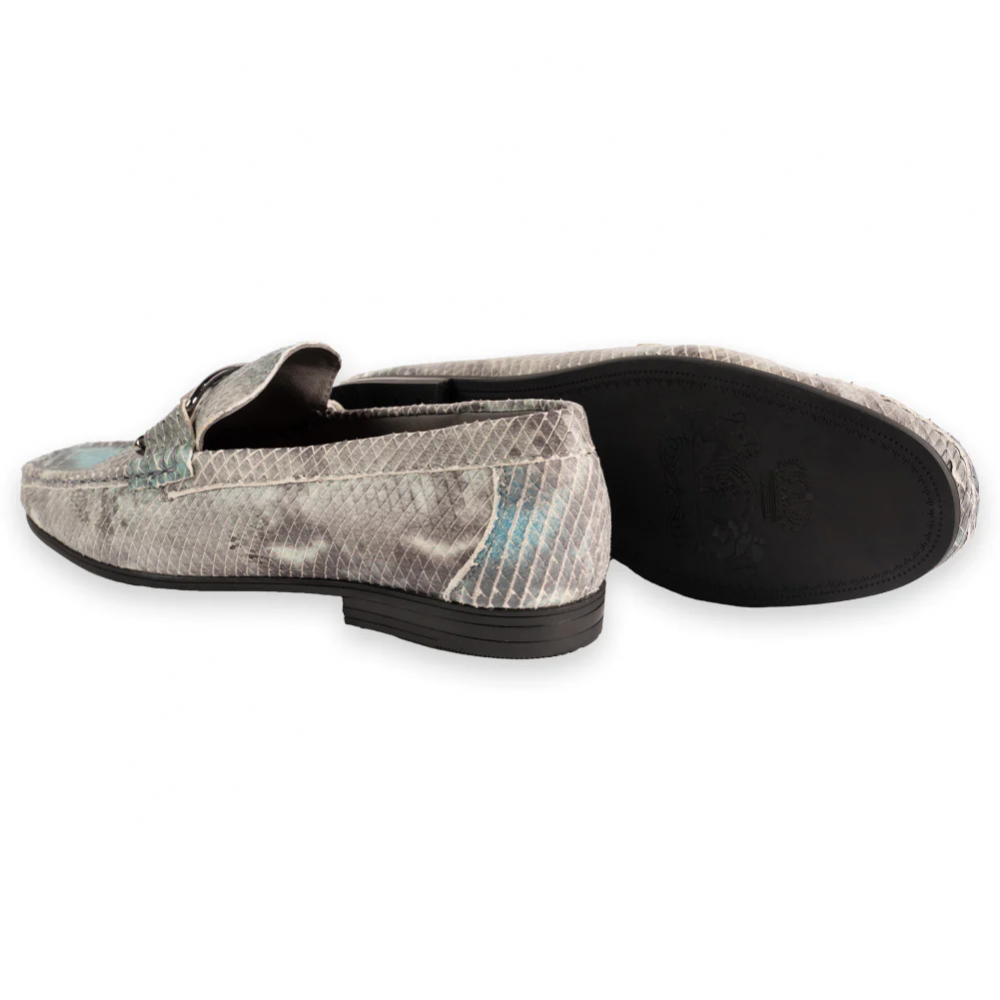 Corrente 3218 Python Buckle Loafer Multi Blue