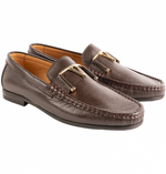 Corrente 3218 Deer Buckle Loafer Brown