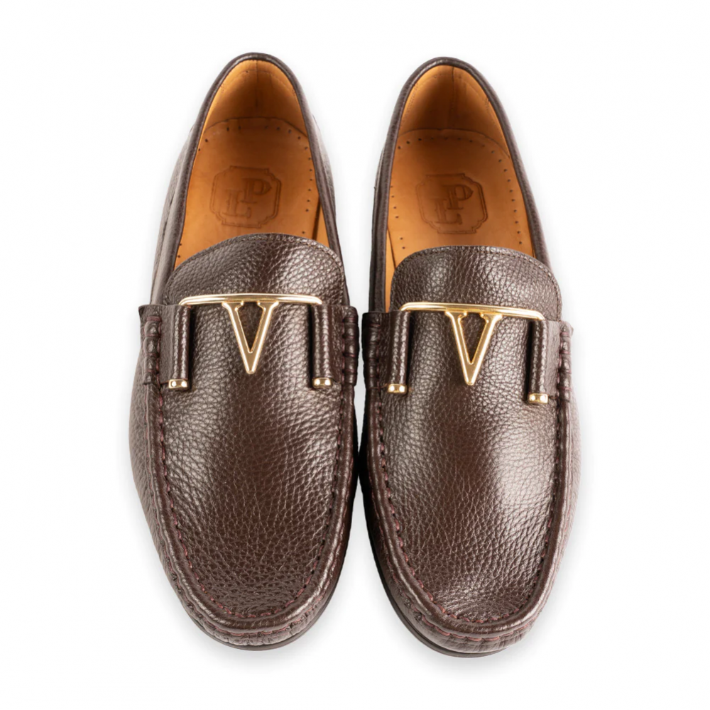 Corrente 3218 Deer Buckle Loafer Brown