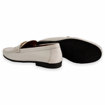 Corrente 3218 Deer Buckle Loafer White