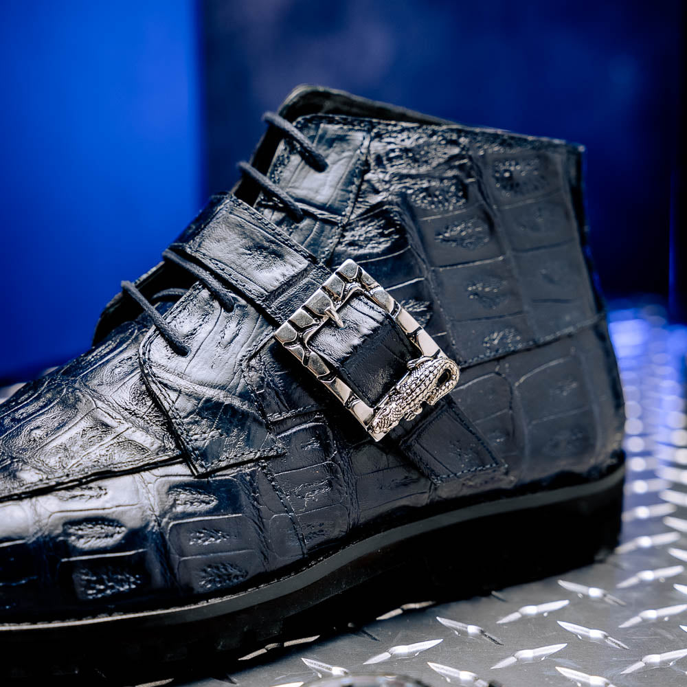 Mauri 3238/1 Baby Croc Boots Wonder Blue | MensDesignerShoe.com
