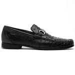 Calzoleria Toscana 3238M Ostrich Bit Loafers Black