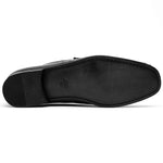 Calzoleria Toscana 3238-M Ostrich Bit Loafers Black