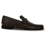 View product image 1: Calzoleria Toscana 3238-M Ostrich Bit Loafers Dark Brown