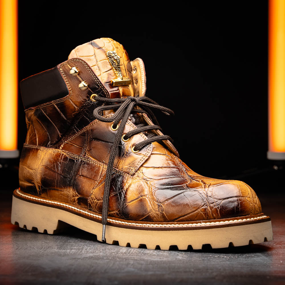 Mauri 3240/3 Alligator / Nappa Boots Dune Smoke & T. Moro