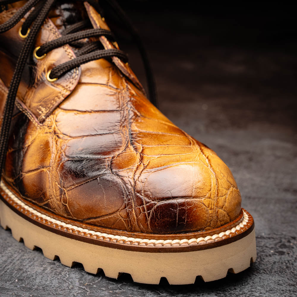 Mauri 3240/3 Alligator / Nappa Boots Dune Smoke & T. Moro