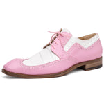Mauri 3258 Calfskin & Alligator Wingtip Shoes Taste of Berry / White