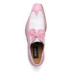 Mauri 3258 Calfskin & Alligator Wingtip Shoes Taste of Berry / White (Special Order)