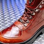 Mauri 3271 Renegade Nabuk/ Nappa/ Baby Croc Boots Gold