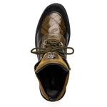 Mauri 3271 Baby Croc & Nappa Boots Black / Money Green (Special Order)