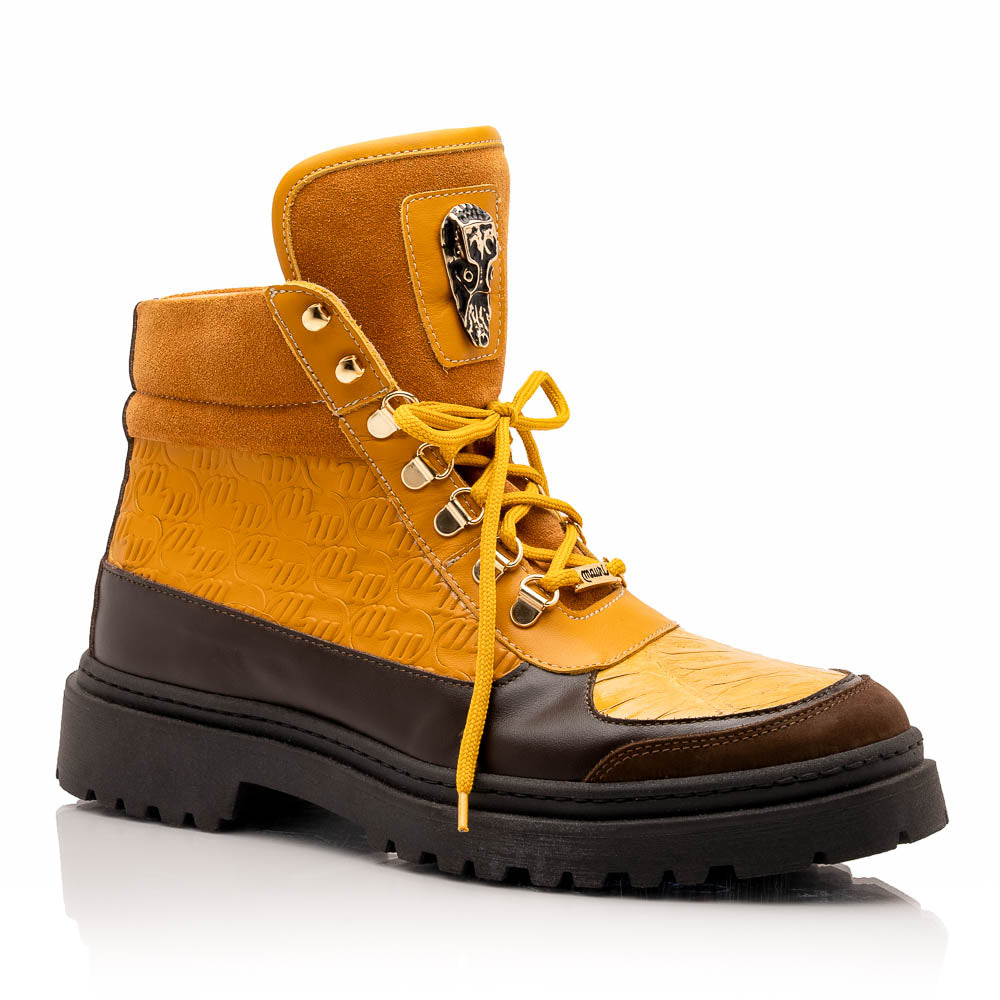 Mauri 3271 Baby Croc & Nappa Boots Sport Rust / Toffee