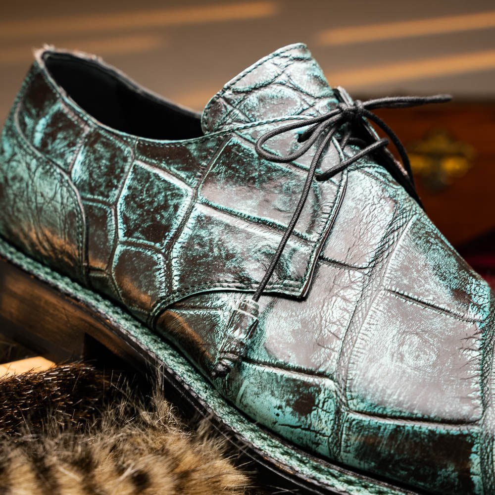 Mauri 3281/4 Alligator Dress Derby Khmer | MensDesignerShoe.com