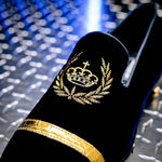 Mauri 3296 Crown Velvet/ Alligator/ Nappa Loafers Wonder Blue (Special Order)