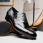 Caporicci 3319 Alligator Oxfords Black