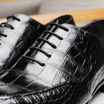 Caporicci 3319 Alligator Oxfords Black